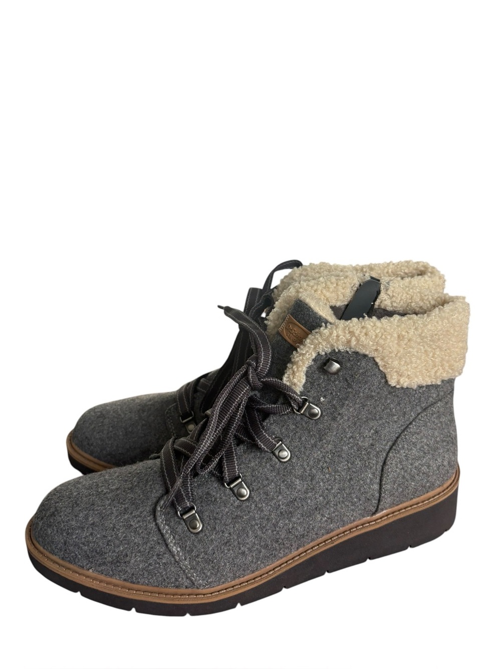 Dr. Scholl's Love To Wedge Bootie Gray Boots Women’s Size 11.